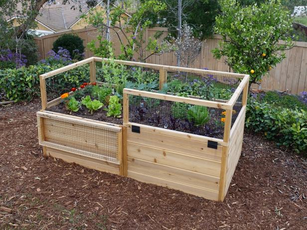 Great Raised Bed Options Diy Network Blog Made Remade - How To Build A Fenced Raised Garden Bed
