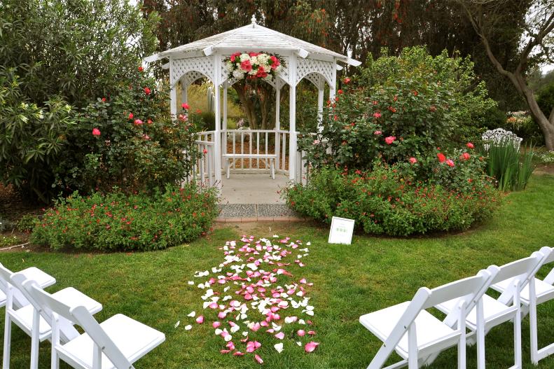 Pink Pergola with Roses