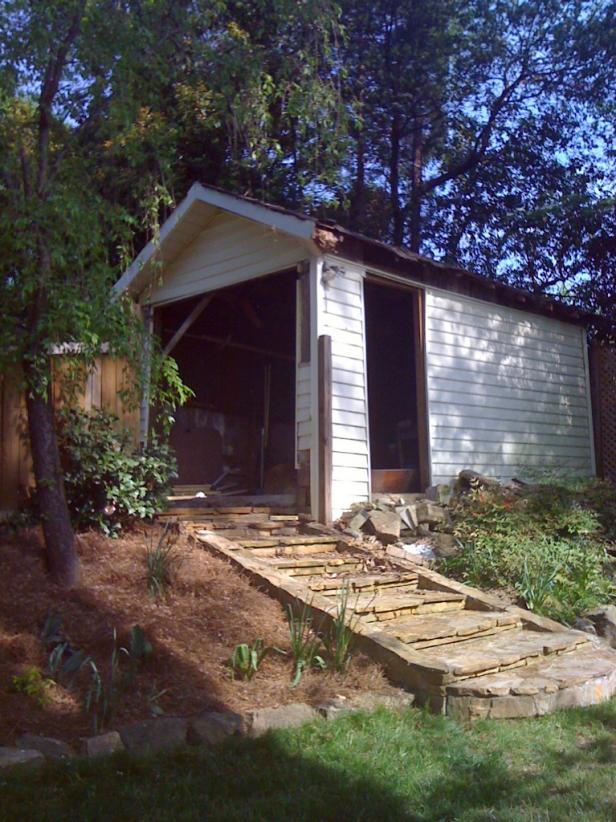 Garden Shed Before
