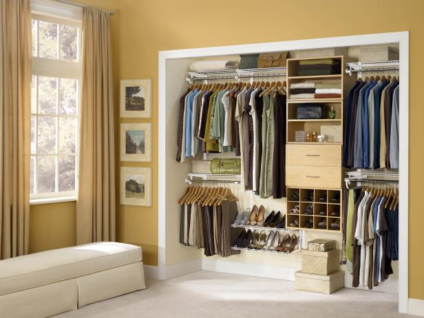 Masculine Open Closet