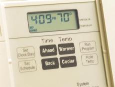 Thermostat control panel