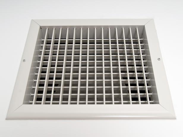 Ventilation panel in residence