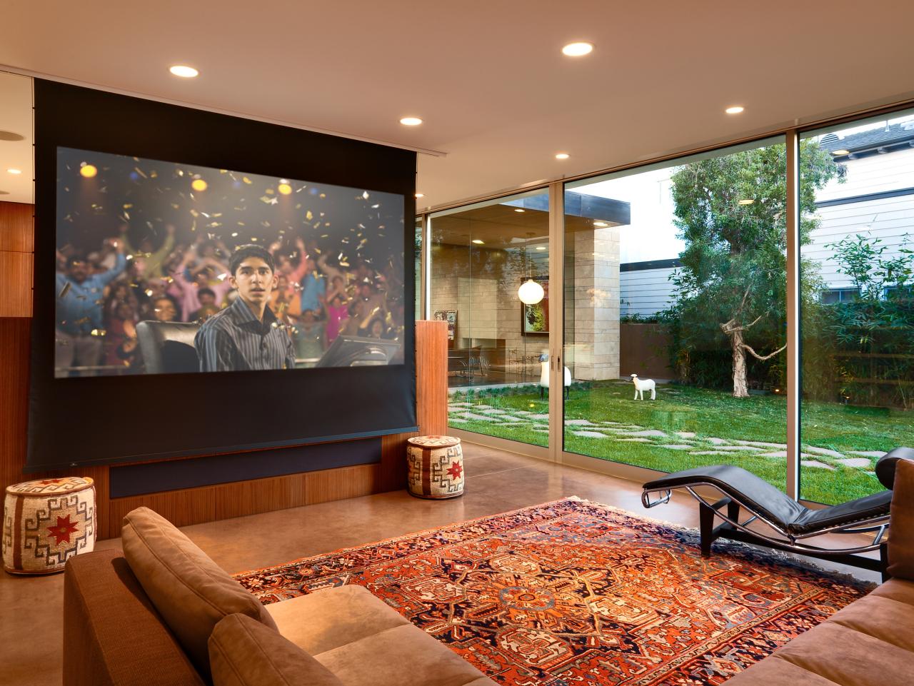 Learn How To Install A Media Room Projector Screen How Tos Diy