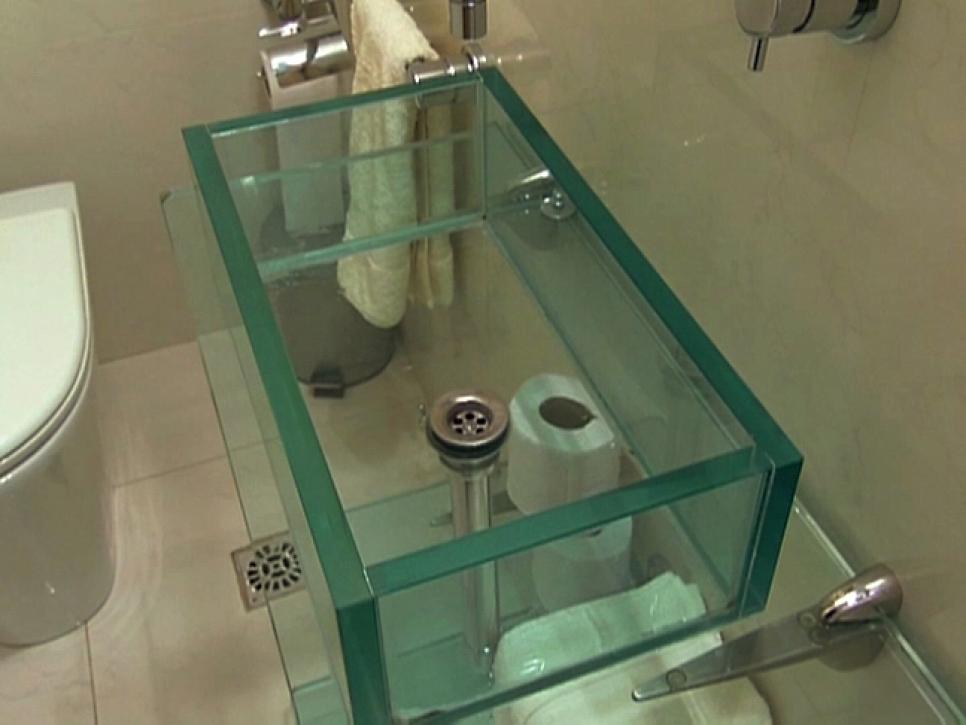 Bathroom Glass Vanities, Glass Basin Vanity