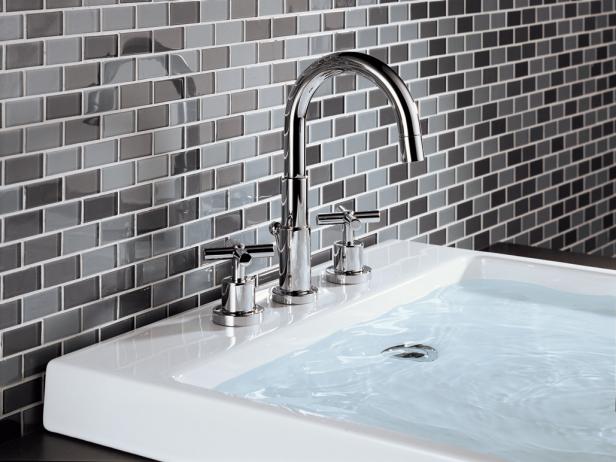 3 piece bathroom sink faucet set