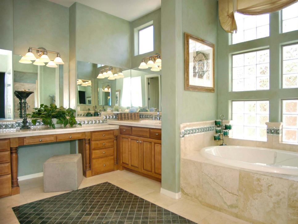 Ceramic Tile Bathroom Countertops Hgtv