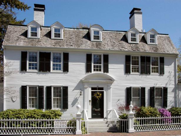 White Clapboard Colonial