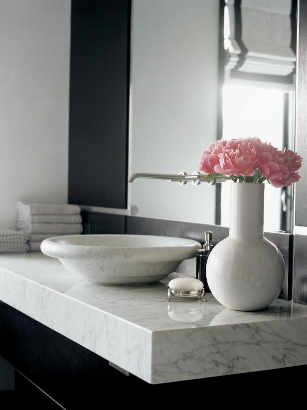 Marble Bathroom Countertop Options Hgtv