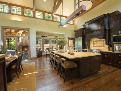 Hardwood Flooring In The Kitchen, What Color Cabinets Go With Dark Hardwood Floors