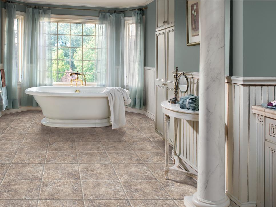 Vinyl Bathroom Floors Hgtv 6953