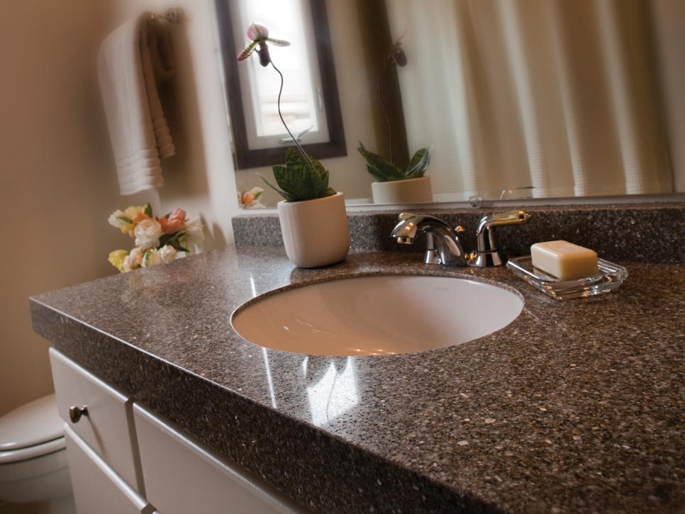 engineered stone bathroom sink