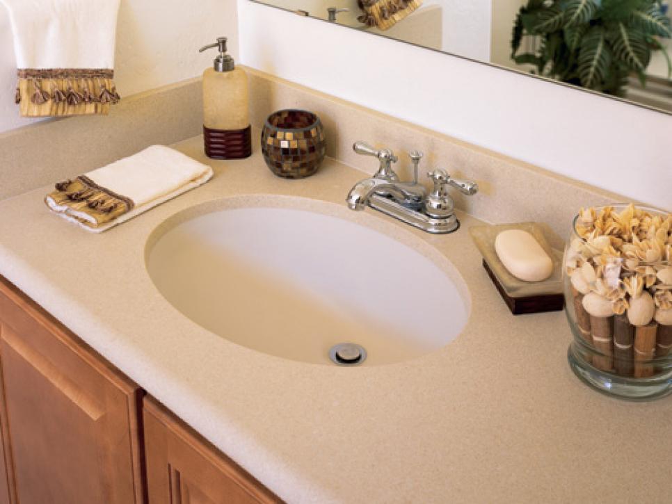 Solid Surface Bathroom Countertops Hgtv