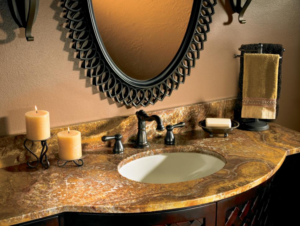 Choosing Bathroom Countertops, Double Vanity Sink Top