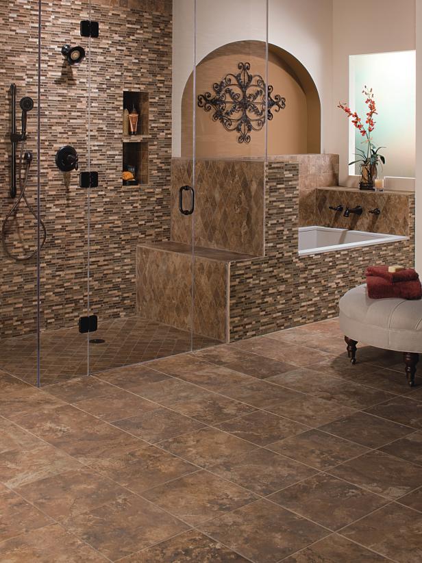 Ceramic Tile Bathroom Floors, Bathroom Floor Tile Designs Gallery