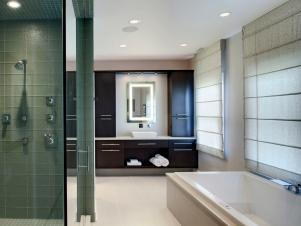 Soothing Spa Like Design in Contemporary Bath