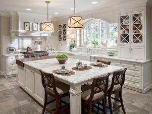 Kitchen Island Adds Seats, Prep Space and Storage