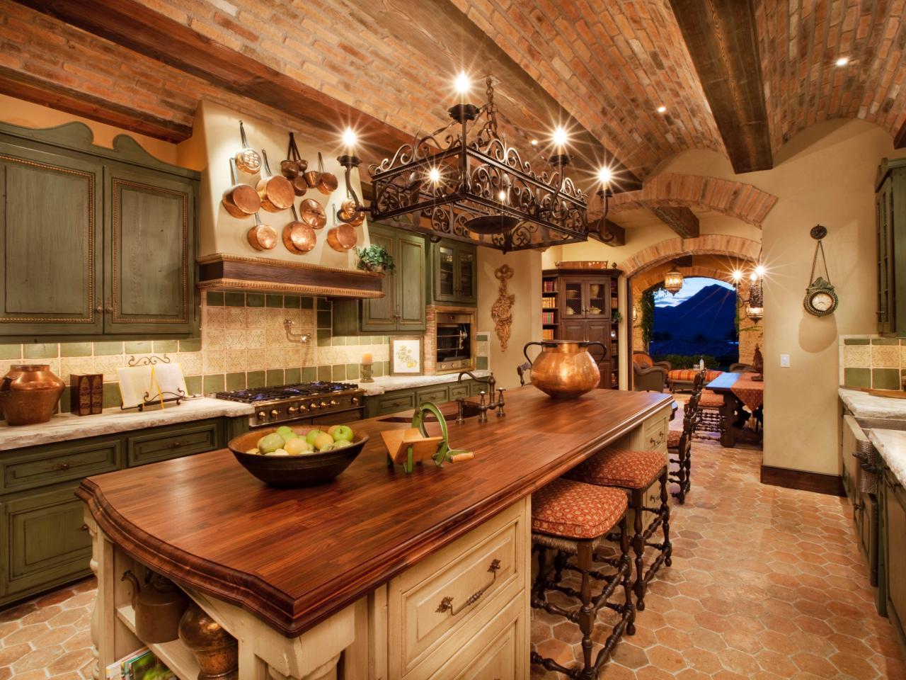 tuscan kitchen design: pictures, ideas & tips from hgtv | hgtv