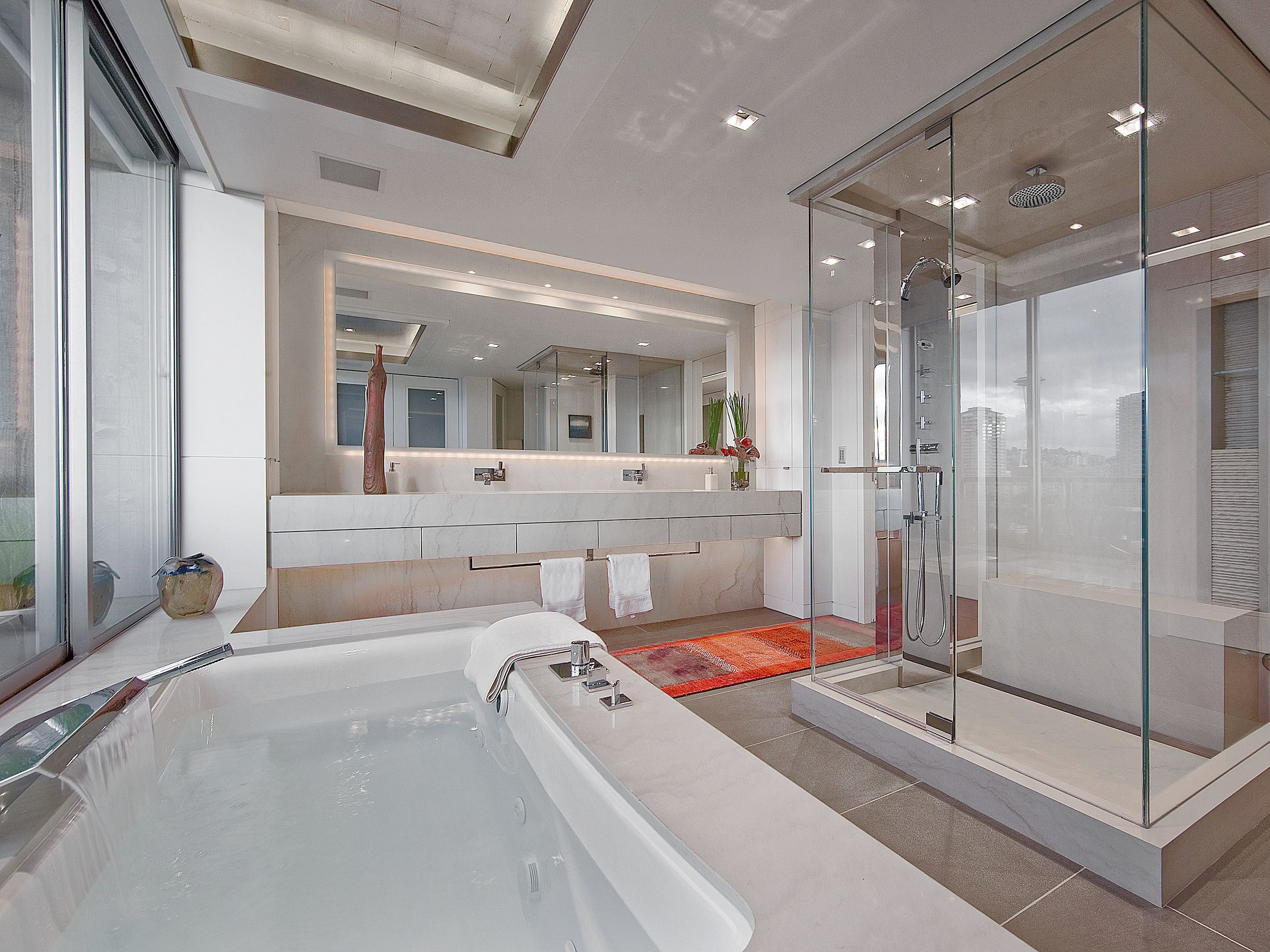 basement bathroom layout