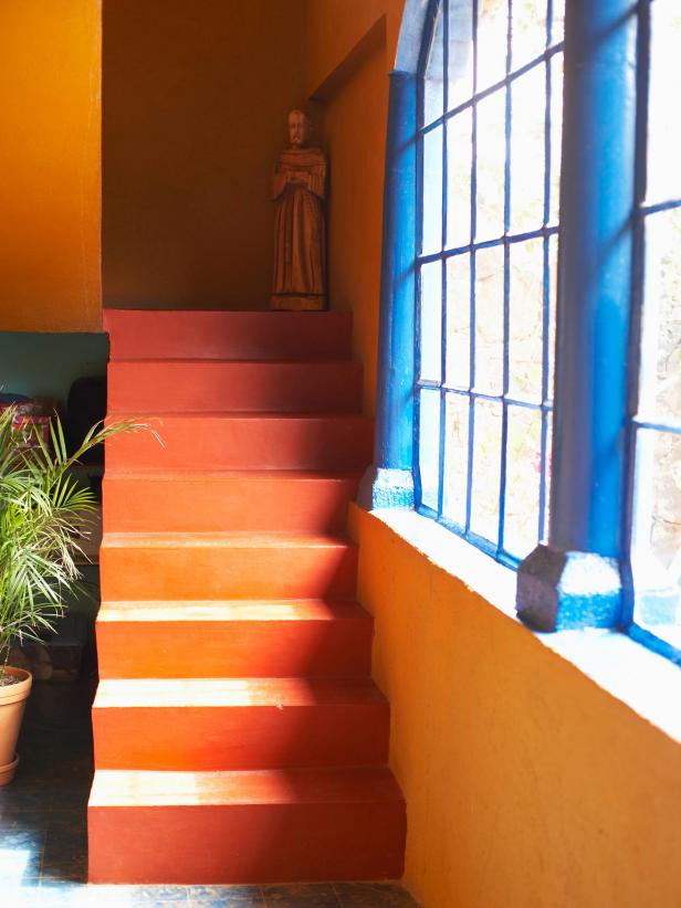 Home interior with staircase