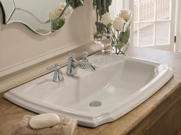 Bathroom Sink Styles - Counter Sink Design Bathroom With Pedestal