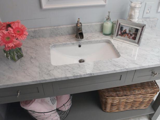 Bathroom Vanity For White Marble Counter