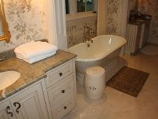 Country Style Master Bath with Soaking Tub