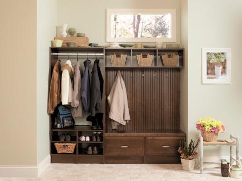 Shelves and Benches for Mudrooms