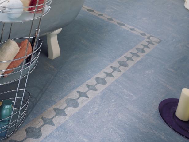 Blue Floor Tiles