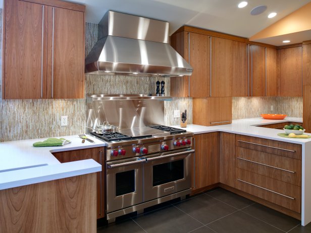 Kitchen With Modern Cabinets and Sleek Hardware