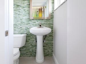 Bathroom with Green Tile