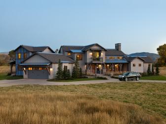 Front exterior of the HGTV Dream Home 2012 located in Midway, Utah, with GMCÂ® TerrainÂ®