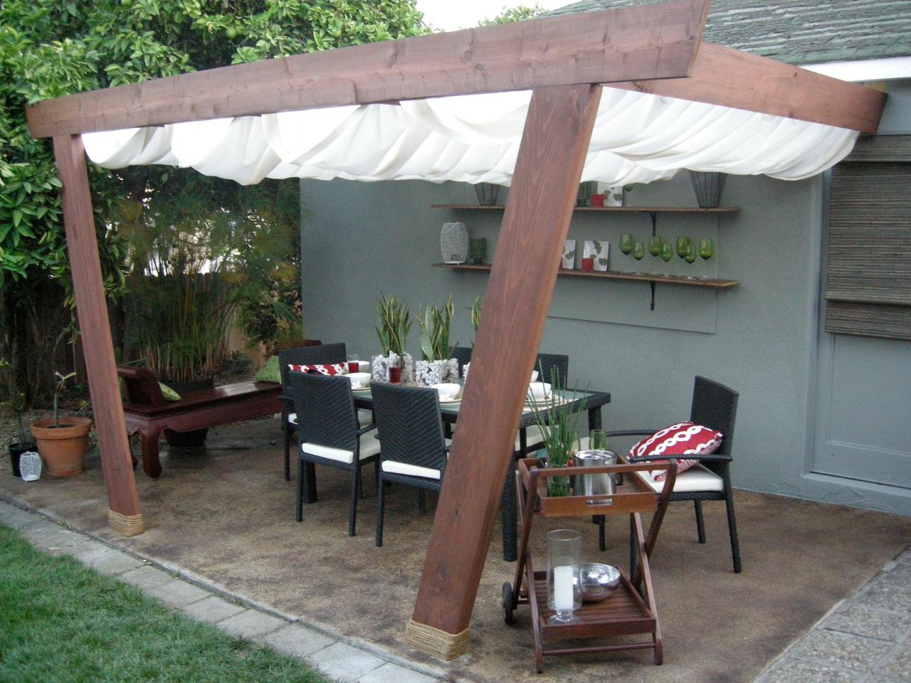 Backyard patio roof