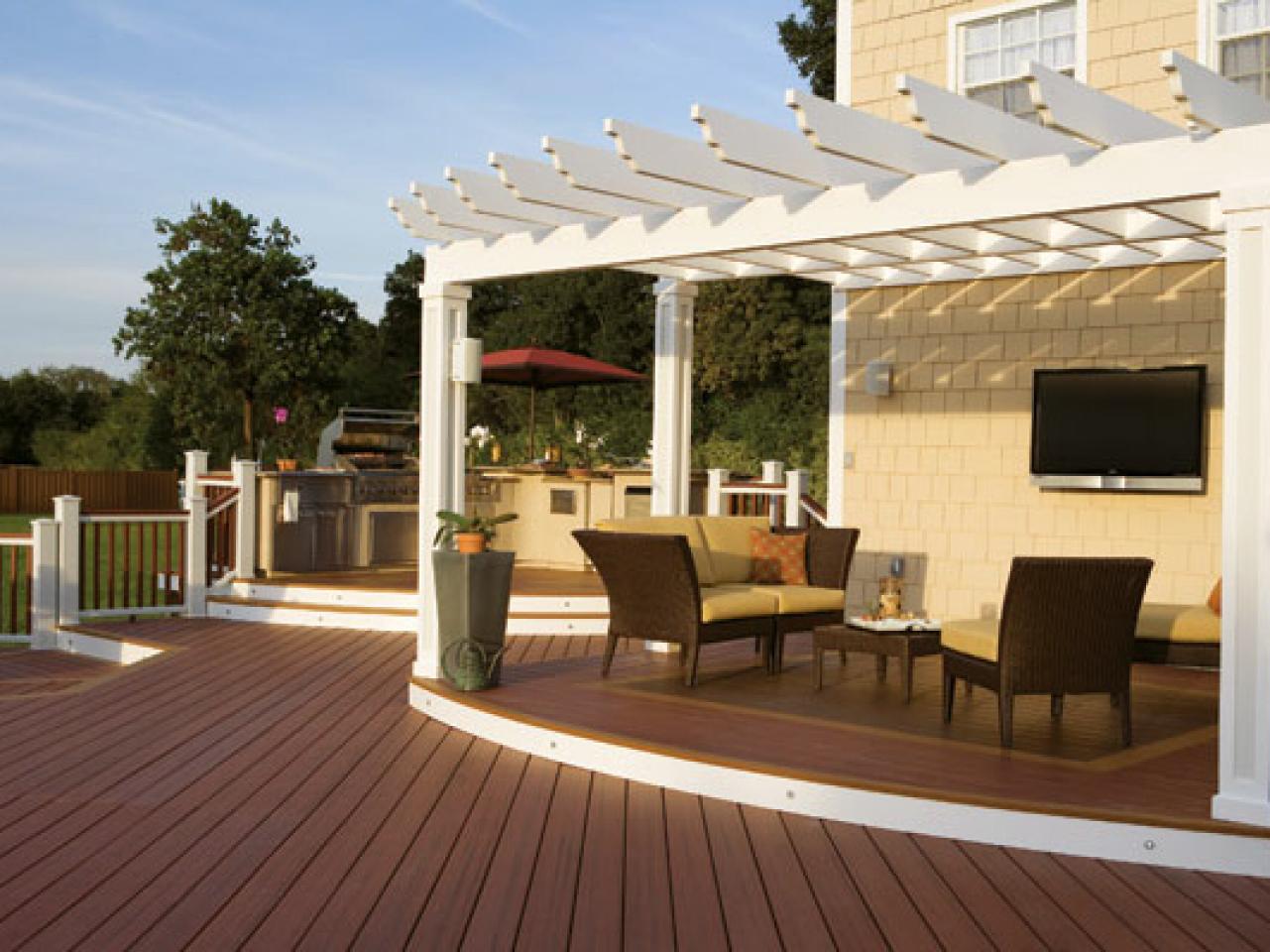Shading Your Deck, Patio Wood Awning Designs