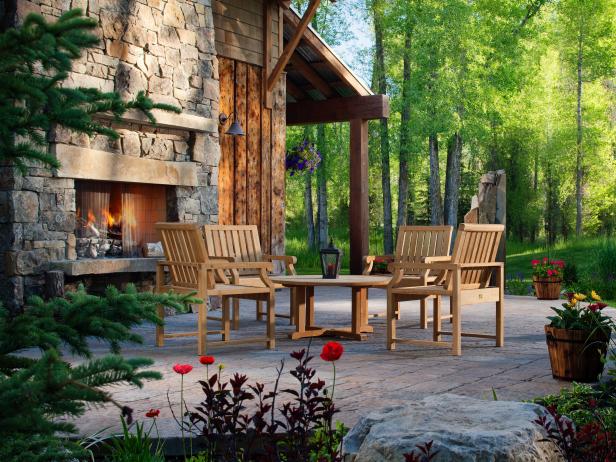 30 Outdoor Fireplace Ideas Cozy, Photos Of Patios With Fireplaces