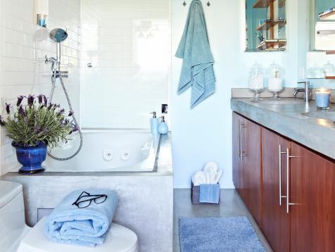 Blue Main Bath Designed for Tranquility