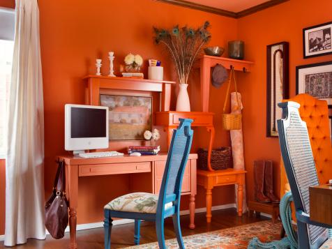 Orange-Packed Office