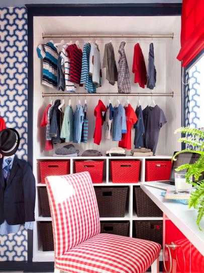organizing child's closet