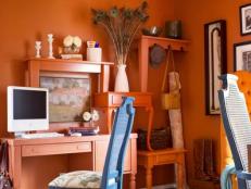 Room Decorated with Multiple Shades of Orange