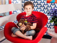 A Six-Year Old's Red Bedroom