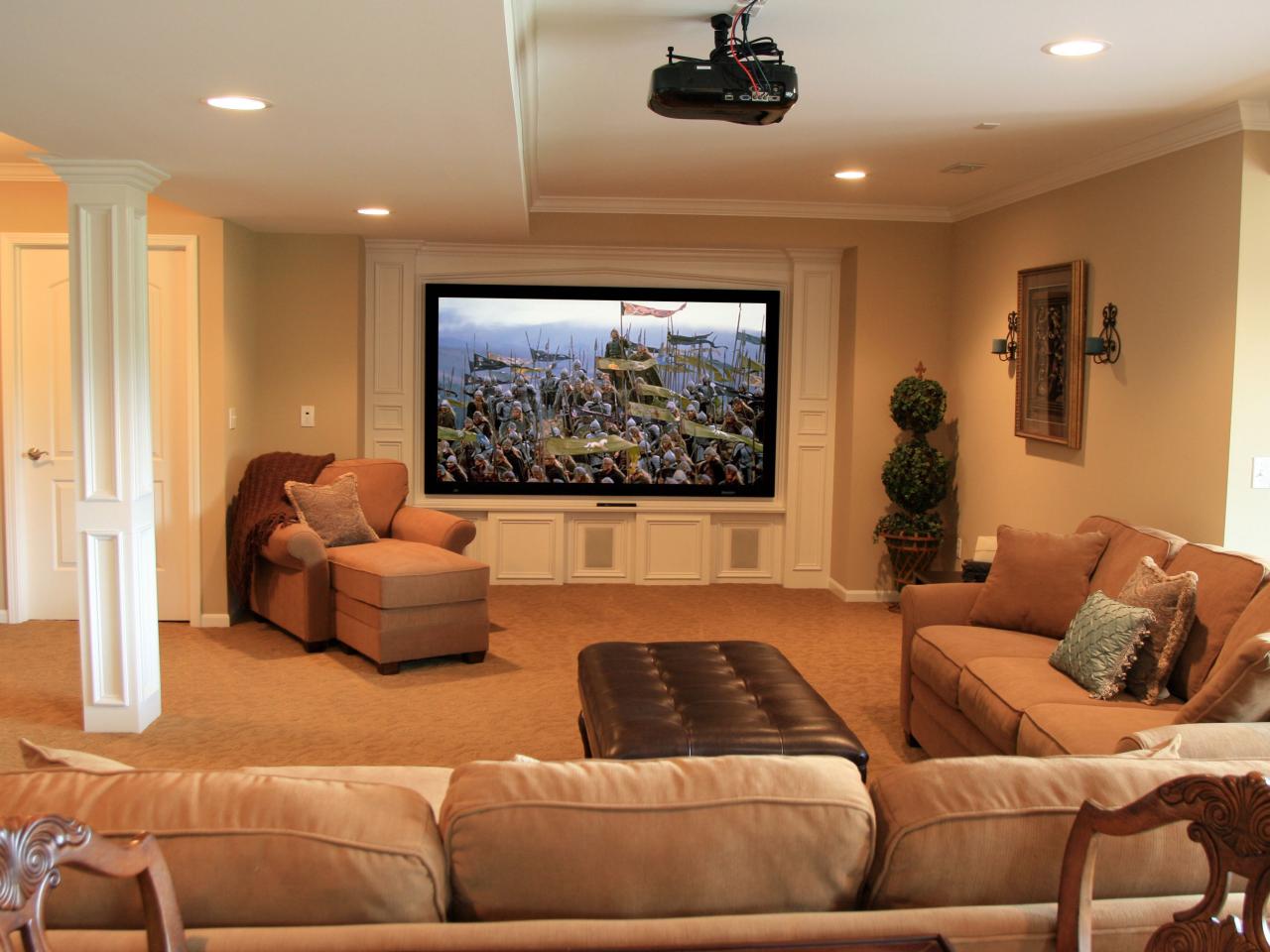 Room With Plastic Bins Mounted In A Basement Background, Picture