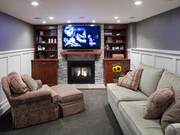 Basement living room