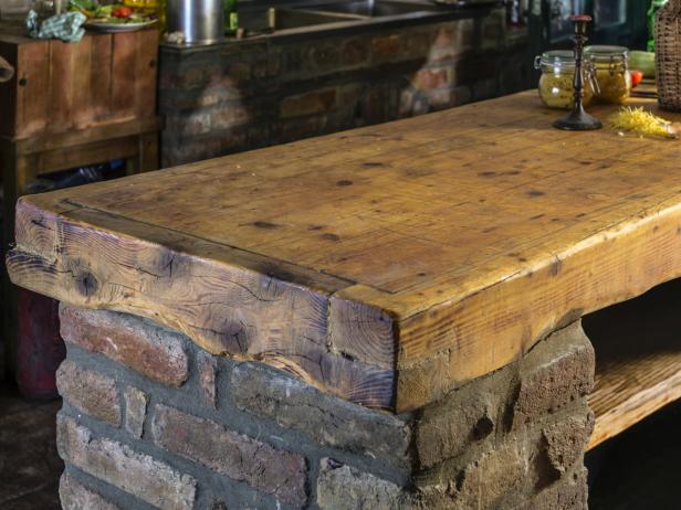 rustic table for kitchen island