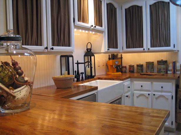 Wood Kitchen Countertops, Red Oak Kitchen Countertops
