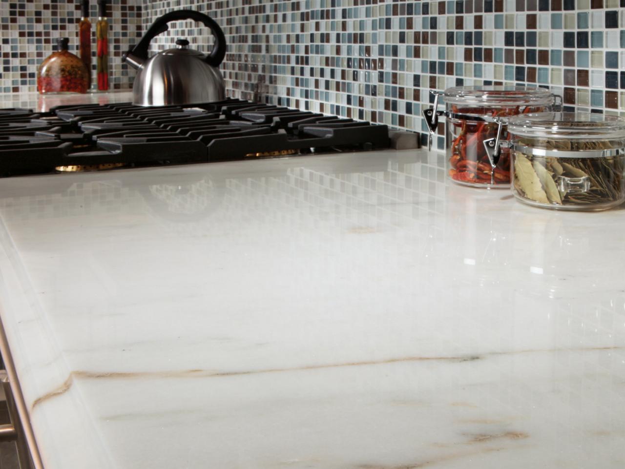 Marble Kitchen Countertop Options, Marble Tile Countertop
