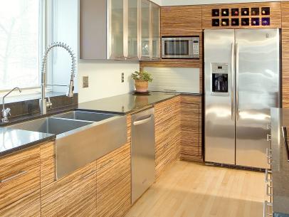 Metal, Glass, Wood and Bamboo Countertops