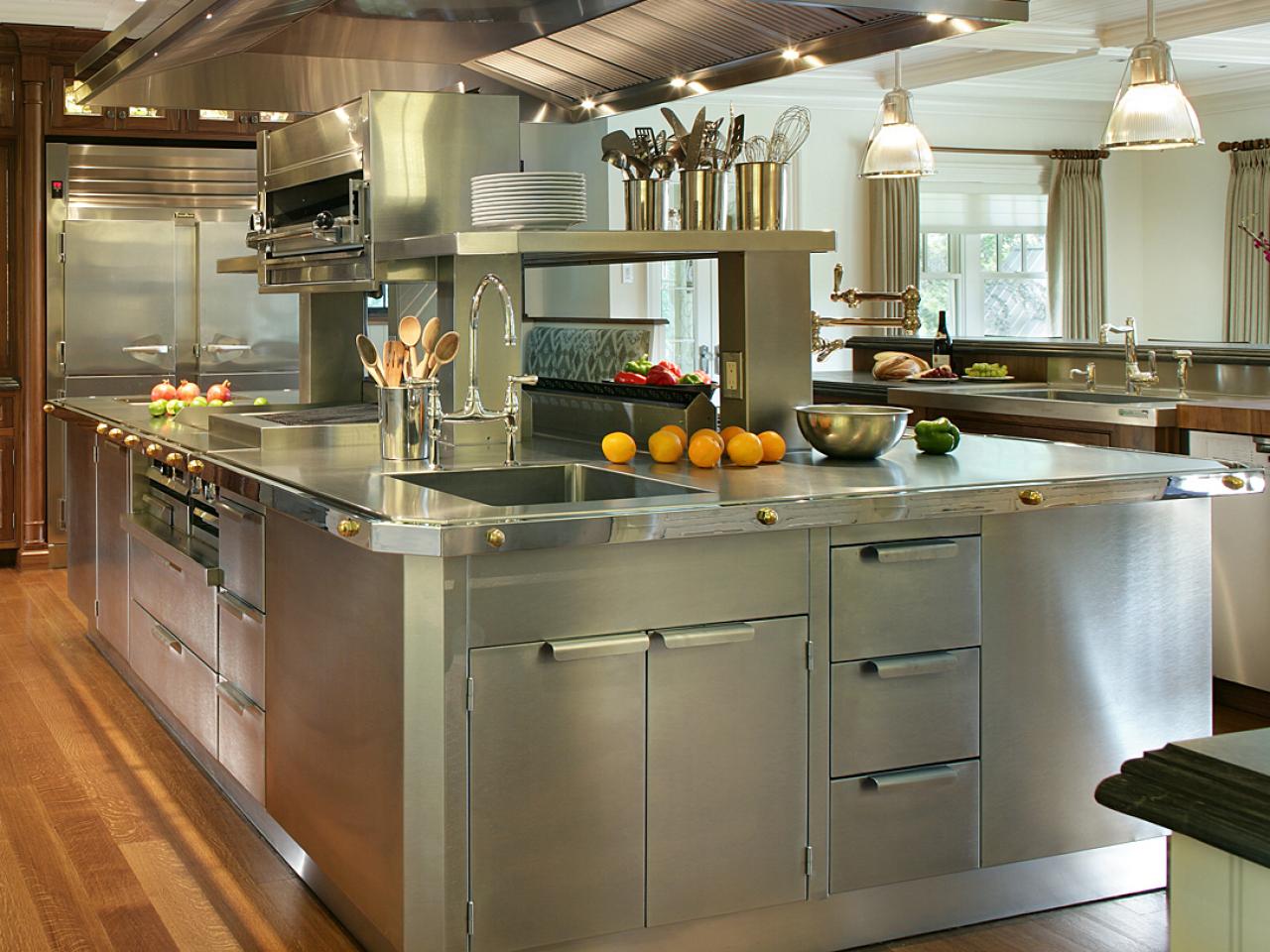 Stainless Steel Kitchen Cabinets Pictures, Options, Tips & Ideas ...