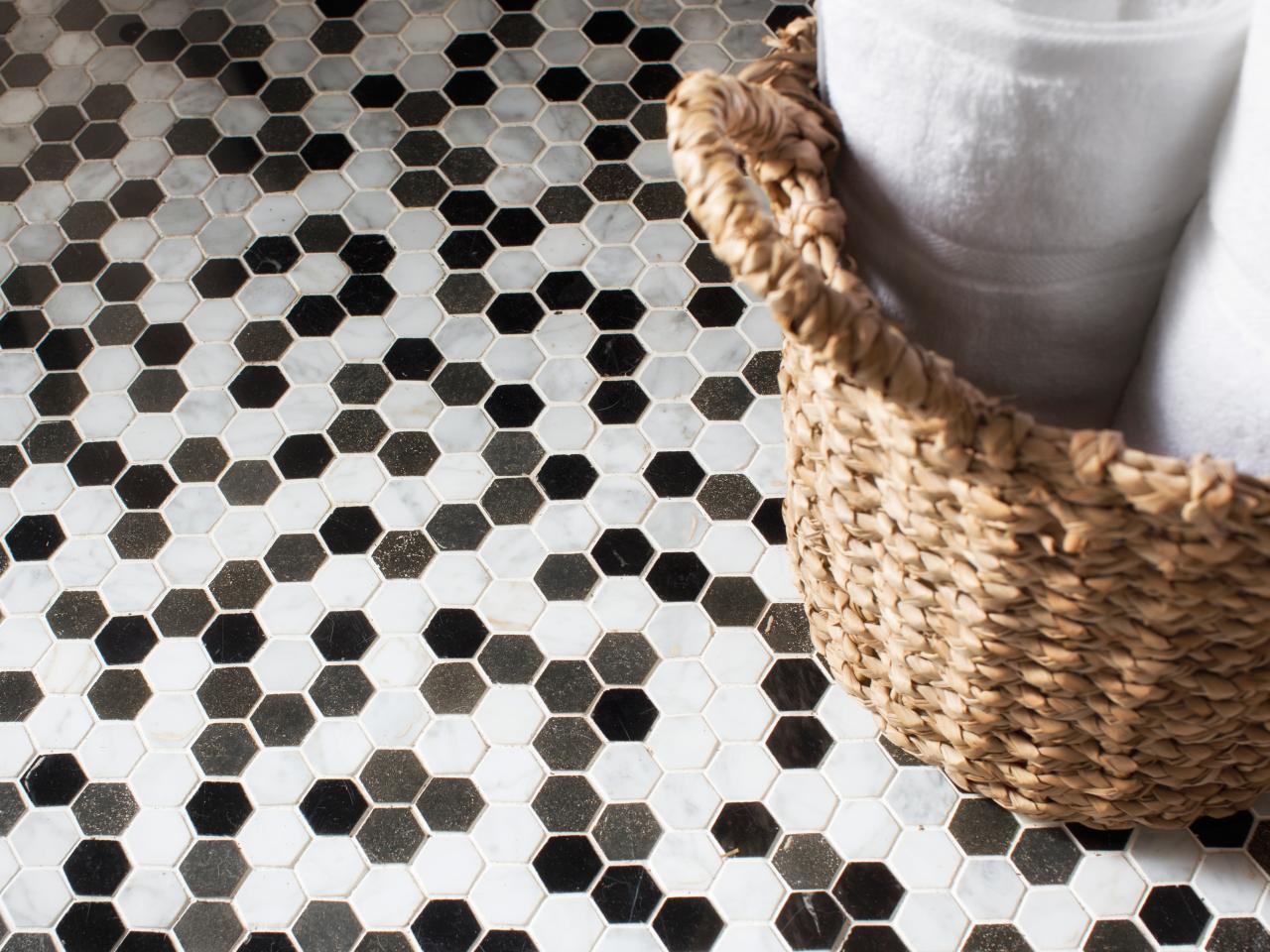 Choosing Bathroom Flooring, Vinyl Floor Tile Pattern Ideas