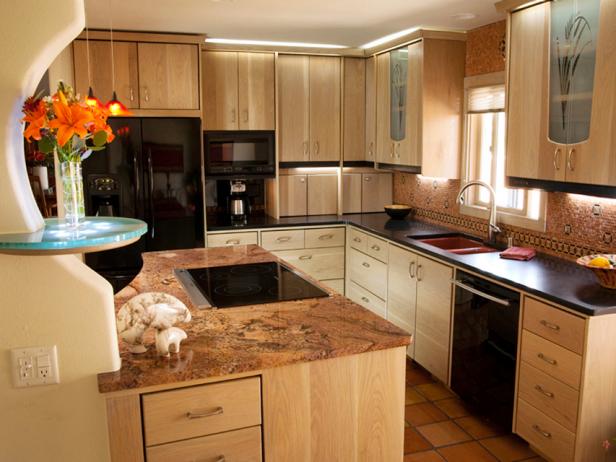 inspired examples of granite kitchen countertops | hgtv