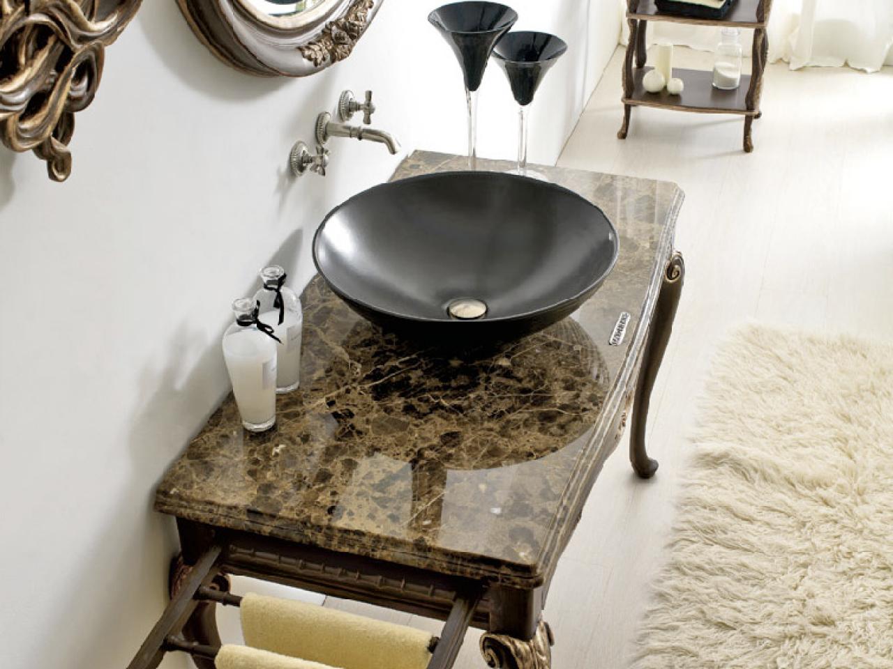 antique vanities for small bathrooms