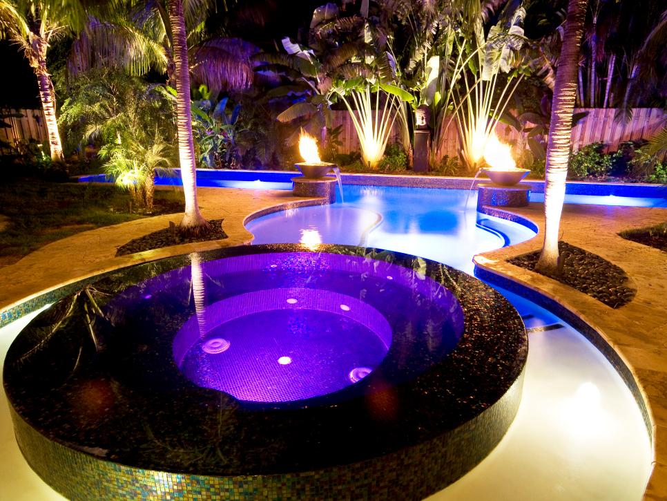 Hot tub backyard design ideas